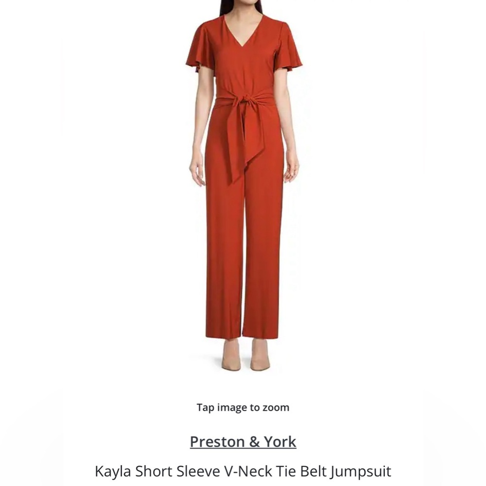 Preston & York Orange Jumpsuit